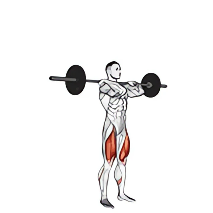 barbell clean-grip front squat