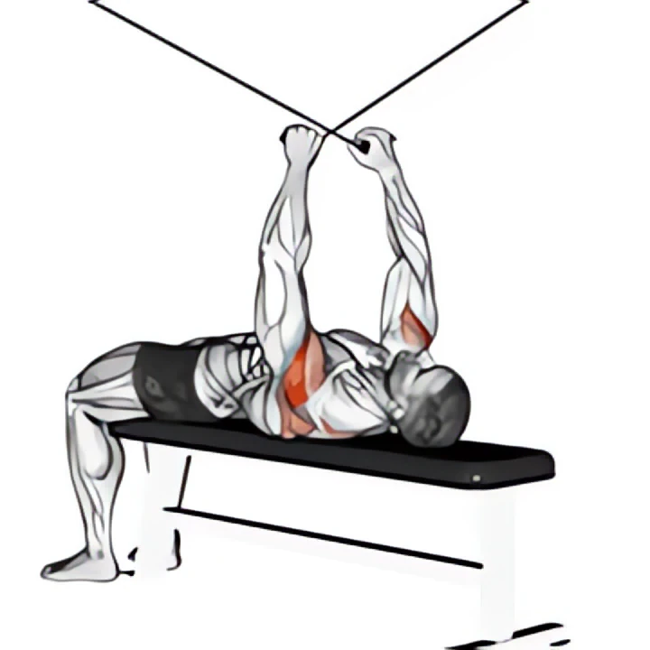 cable supine reverse fly