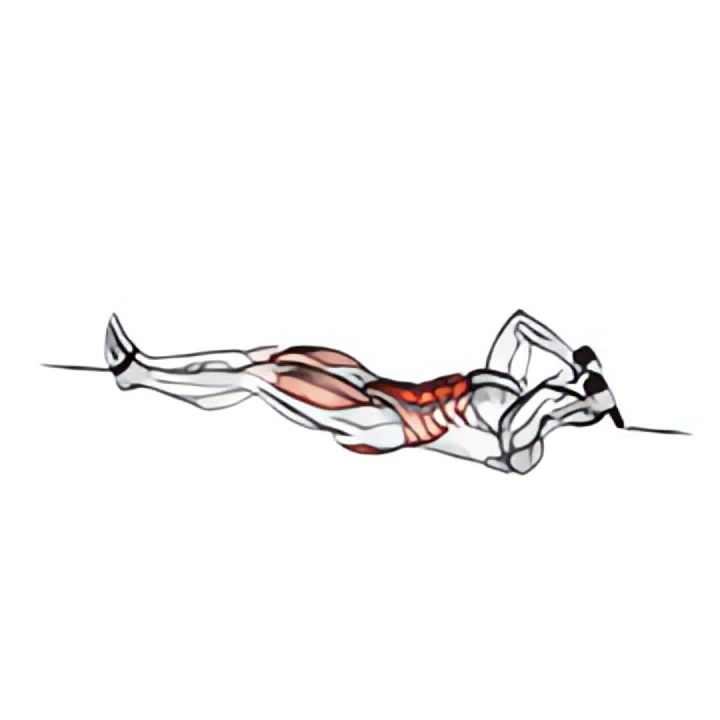 cable tuck reverse crunch
