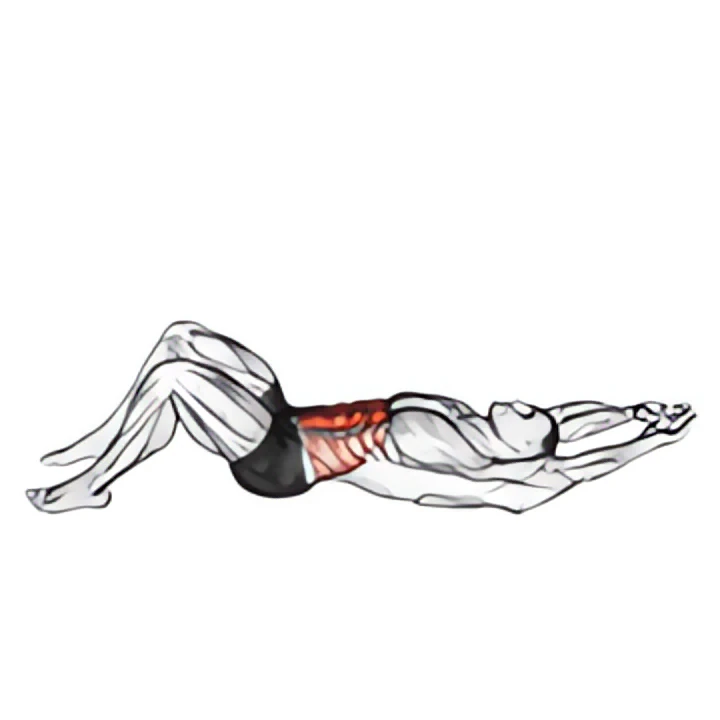 crunch (hands overhead)