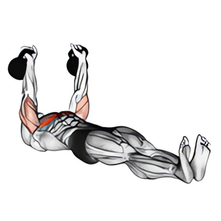 kettlebell alternating press on floor