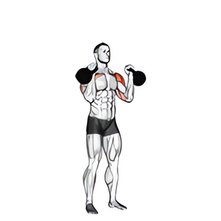 kettlebell alternating press