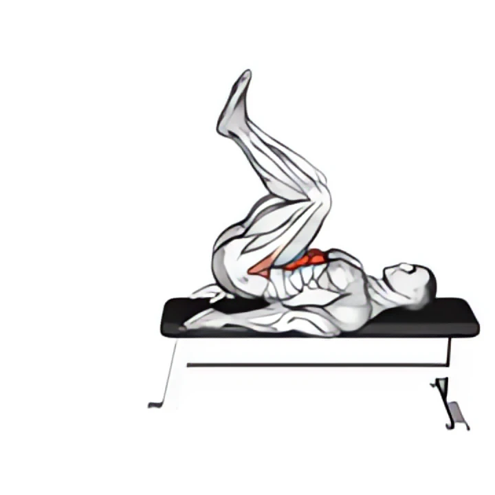 leg pull in flat bench