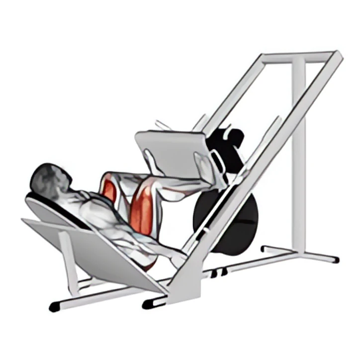 sled 45в° leg wide press