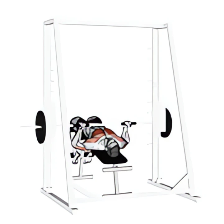 smith decline reverse-grip press