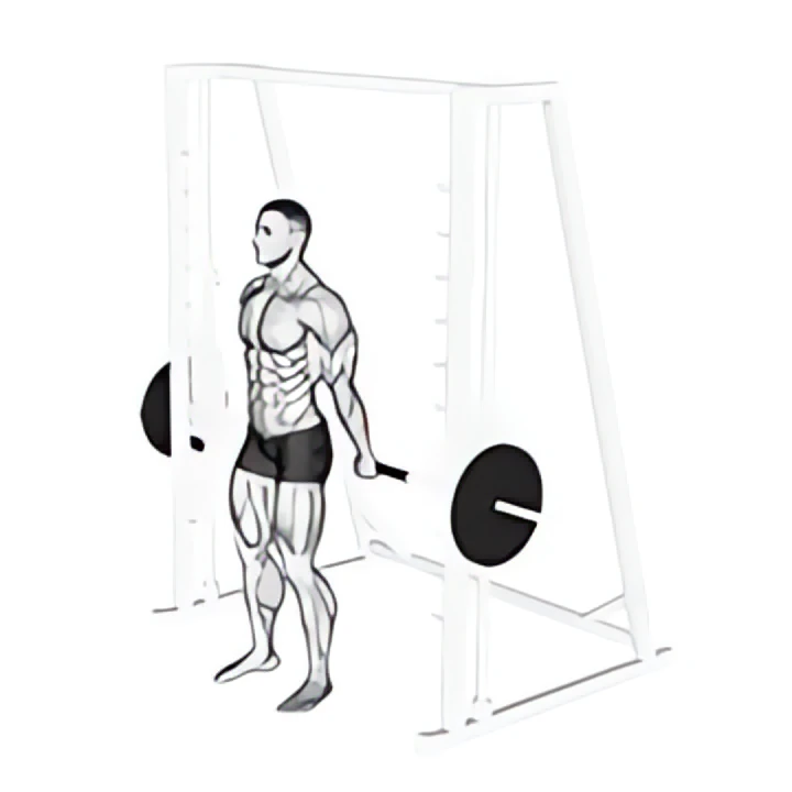 smith standing back wrist curl