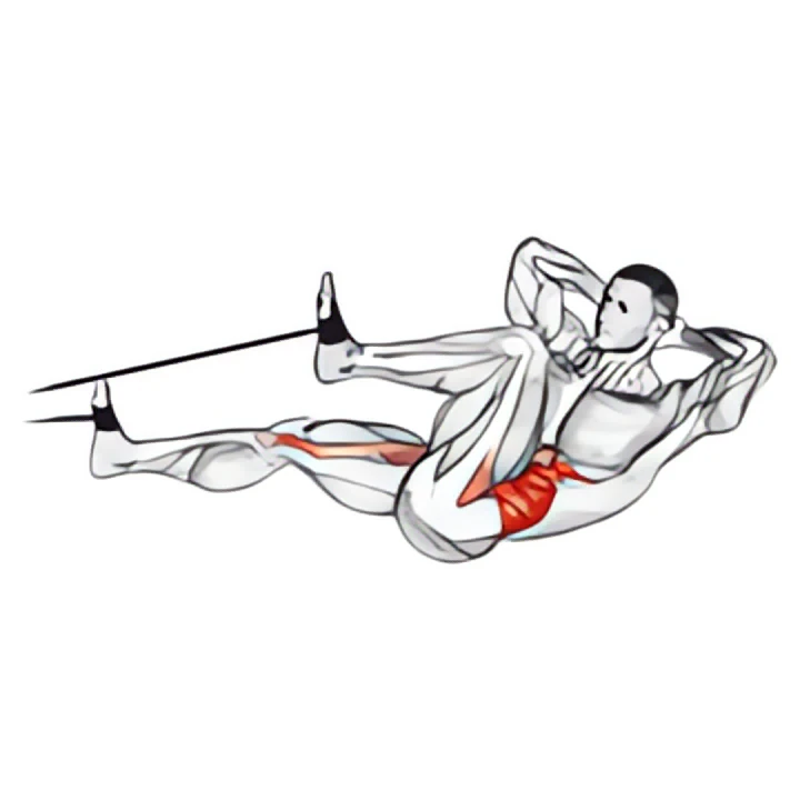 band bicycle crunch
