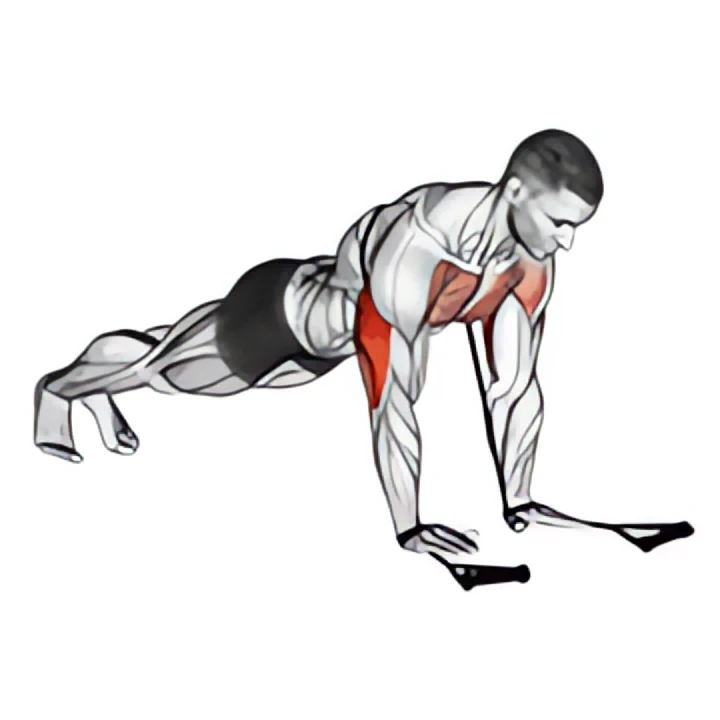 band close-grip push-up