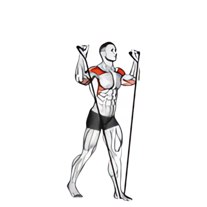band shoulder press