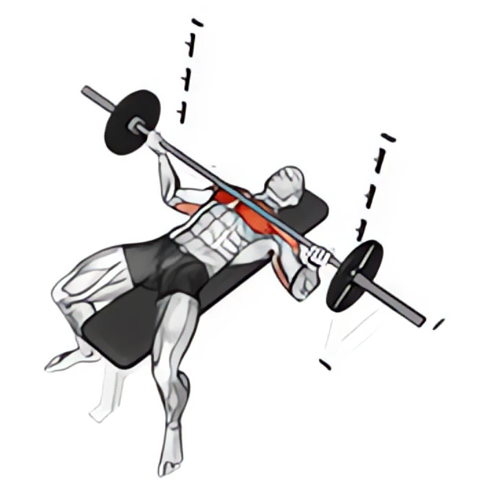 barbell wide reverse grip bench press