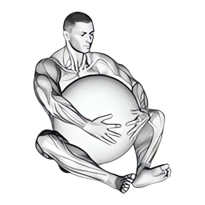 exercise ball hug