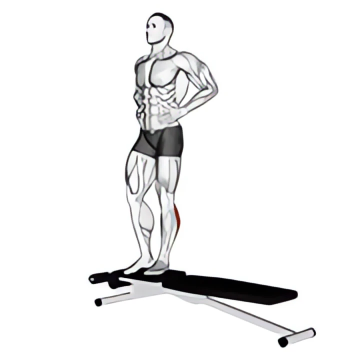 box jump down with one leg stabilization