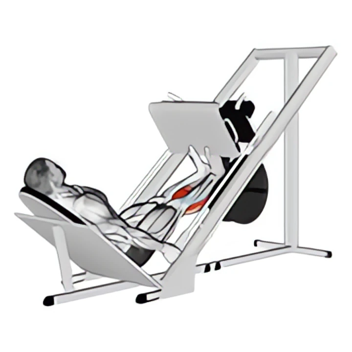 sled calf press on leg press