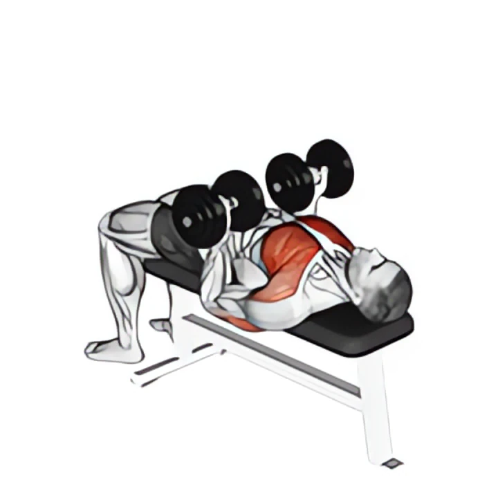 dumbbell reverse bench press
