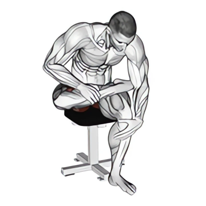 seated piriformis stretch
