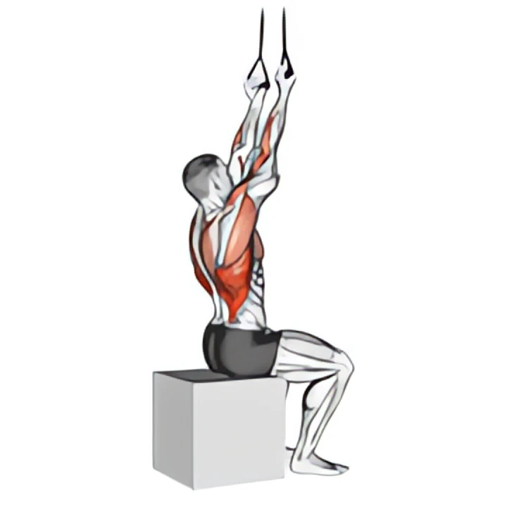 band fixed back underhand pulldown