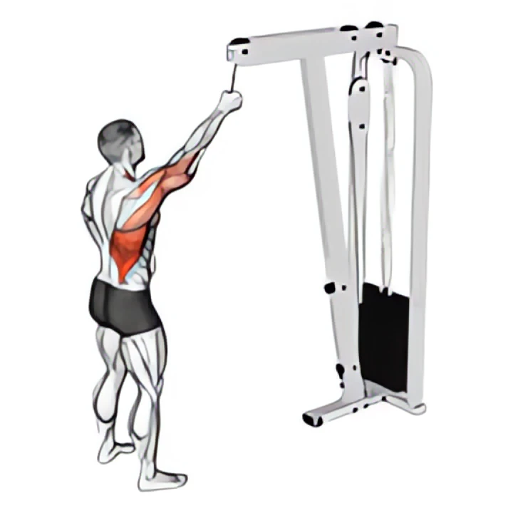 cable one arm pulldown