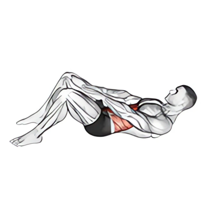 knee touch crunch